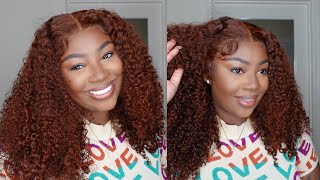 Omg!!! Fire Auburn Curly Hair Tutorial For Beginners | Klaiyi Hair
