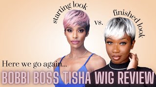 Cheap Pixie Cut Synthetic Wig Review | Bobbi Boss - M1051 Tisha | Ft Divatress | Tan Dotson