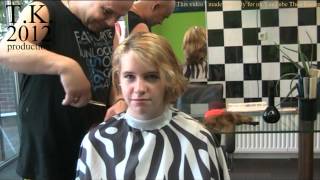 Short Make-Over Video. Long To Short Hair Of Lisa, By Theo Knoop