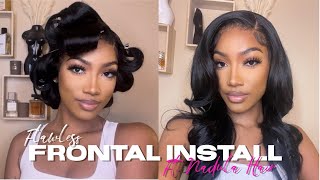 Step By Step Gorgeous Jet Black Curls On Best Hd Straight Wig | Nadula Hair