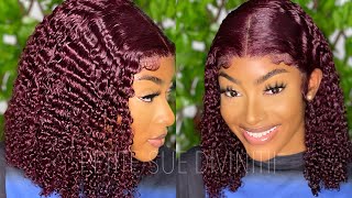 This Hair Is Everything Best Kinky Curly 99J Lace Front Wig! Ft. Asteria Hair | Petite-Sue Divinitii