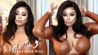 Woah  They Made A Kinky Edge Lace Front Wig And It Looks Real !! | Ilikehair