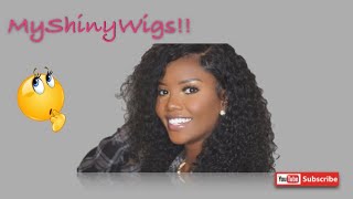 Water Wave Bleached Knots Human Hair Lace Frontal Wig | How To: Easy Install | Ft. Myshinywigs