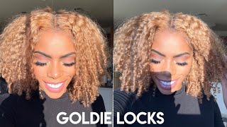 The Most Natural Curly Honey Blonde Wig!  Do This To Your Wig For It To Look #Kinkycurly Eayonhair