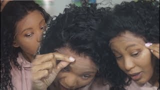 Aliexpress Kinky Curly Pre-Plucked Lace Front Wig Unboxing | First Impressions