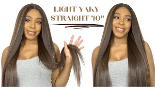 Organique Synthetic Hair 5 Inch Hd Lace Front Wig - Light Yaky Straight 40 --/Wigtypes.Com