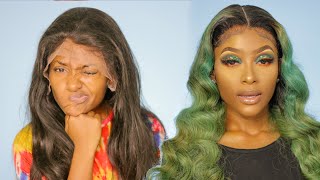 Money Green Hair! Hd Lace Front Wig  From Victoria'S Wig | Petite-Sue Divinitii