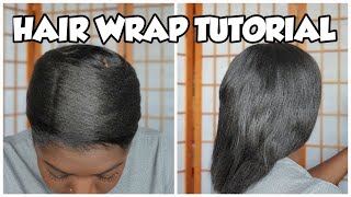 How I Wrap And Unwrap My Relaxed Hair | Night-Time Routine To Preserve Straight Flat Ironed Hair