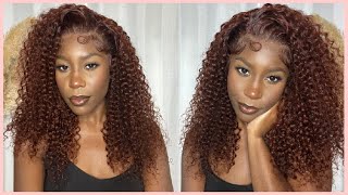 The Perfect Reddish Brown Color For Black Girls W/ Soft Bouncy Curls Ft. Nadula