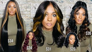Five Affordable Wigs | Mayde Beauty Alice Kisses Lyra Sunny Dallas
