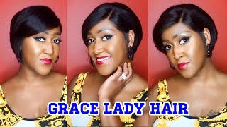 Short & Cute Pixie Style - Grace Lady Hair - Pre-Plucked 13X4 Brazilian Human Hair Wig