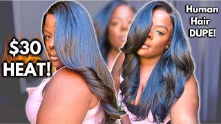$30 Heat!  Affordable Layered Pre Styled Wig || Detailed First Impression || Outre Deluxe Avalon 26