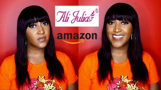 Glueless Human Hair Wig With Bangs - Julia Hair (Amazon) - Beginner Friendly