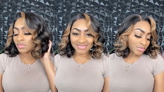 Gorgeous  Affordable Loose Wave Mix Blonde 5X5 Undetectable Lace Closure Wig