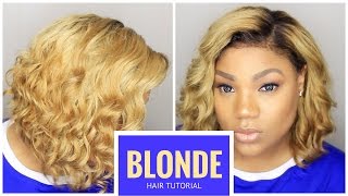 Blonde Hair Tutorial | Raw Indian Wavy | Lace Frontal Wig | Ineffable Tresses