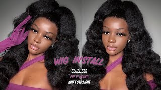 Most Realistic Kinky Straight Unit! Soft Silk Press Effect! Unice Hair