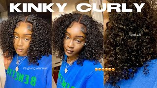 *Must Get* Kinky Curly Bob Closure Wig Its Giving Natural Hair || Ft. Alipearl Hair