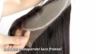 Hd Transparent 13X4 Lace Frontal, Top Quality Raw Hair