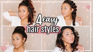 Easy Hairstyles Every Girl Should Know | 4 Medium Length Hairstyles!!! | Page Danielle