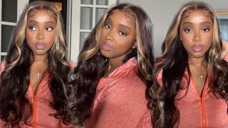 Tuneful Hair Honest Review! Highlight Brown Lace Closure Wig