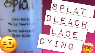 Bleaching My Upretty Lace Front Wig With Splat Bleach