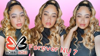 Half Up Half Down Quick Weave | No Leave Out | Ft Bobbi Boss Forever Nu 7 Pc 1 Pack Solution 613+27