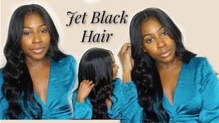 Beauty Forever Hair!- Jet Black Water Color Method, Wig Process And Review