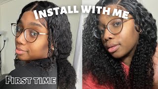 Watch Me Install A Lace Front With Me For The First Time :) | Chantoni
