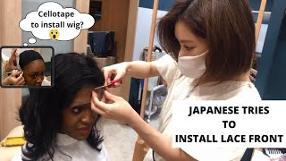 Japanese Hairstylist Attempts To Install Lace Wig On A Black Girl Ii *Shook*