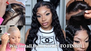Ultimate Melt From Start To Finish | Frontal Wig Install &  Wave Crimping Tutorial Ft Wiggins  Hair