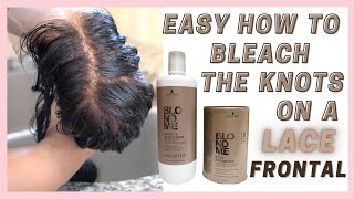 How To Bleach The Knots On A Lace Frontal |Beginner Friendly| 2020 |Taylor The Doll