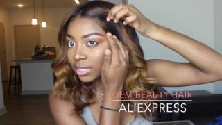 How To  Honey Blonde Lace Frontal Wig + Bleach Knots Gem Beauty Hair