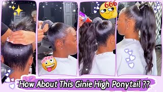 Your Sign To Get Ginie Ponytail Extended Ponytail On Short Hair Tutorial #Elfinhair