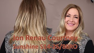 Jon Renau Courtney In Sunshine S14-26/88Ro | Long Straight Synthetic Wig In A New Ombre Color!