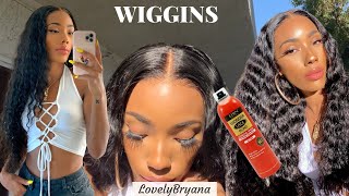 Super Natural Glueless Wig Install   Affordable 200% Density Lacefront  Wiggins Hair X Lovelybryana
