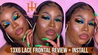 13X6 Straight Lace Frontal Wig Install + Review| Ft. Ilikehair.Com | D. Michelle Beauty