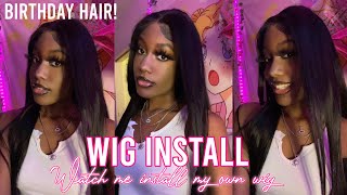 Watch Me Install 30 Inch Middle Part Lace Wig!! Ft. Princess Hair