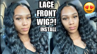 I Tried A 30" Wavy Lace Front Wig | Watch My Friend Transform Me
