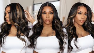 She'S Cute  Fall Highlight Wig | Loose Body Waves + Install | Beautyforever Hair