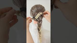 Two Braids Crown Hairstyle! #Shorts