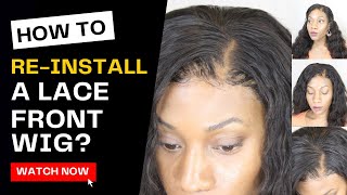 How To Reinstall A Lace Front Wig With Got2B Spray