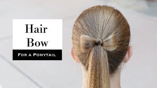 Hair Bow On A Ponytail By Erin Balogh