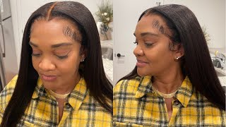 Curly Edges Clean Hairline Glueless Swiss Lace Wig! So Realistic! Ft Afsisterwig