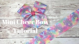 Mini Cheer Bow Tutorial - Hair Bow Making - Diy - Ribbon Creations