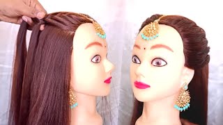 Most Popular Beautiful Braid Hairstyle || Front Veriation ||Partys,Function,Reception Look Hairstyle