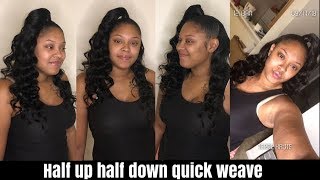 Half Up Half Down Quick Weave | Aar Extentions