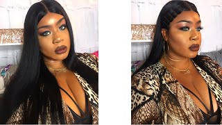 13X6 Straight Lace Frontal Wig Install & Styling| Beyo Hair