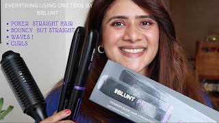 *New Bblunt Pro Hair Appliances - Titanium Glide Straightener & Insta Smooth Straightening Brush