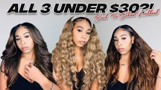 Sis 3 Wigs Under $30!? Back To School Lookbook | Kdiani