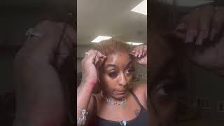 Frontal Wig Install|Ginger Hair|Middle Part Install